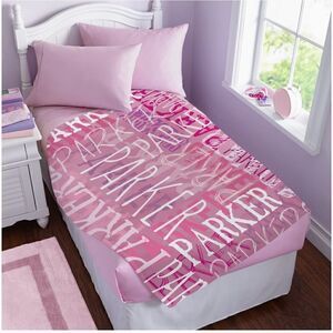 Custom Blanket Personalized Name AVERY Blanket Large  50"x60" Flannel Throw